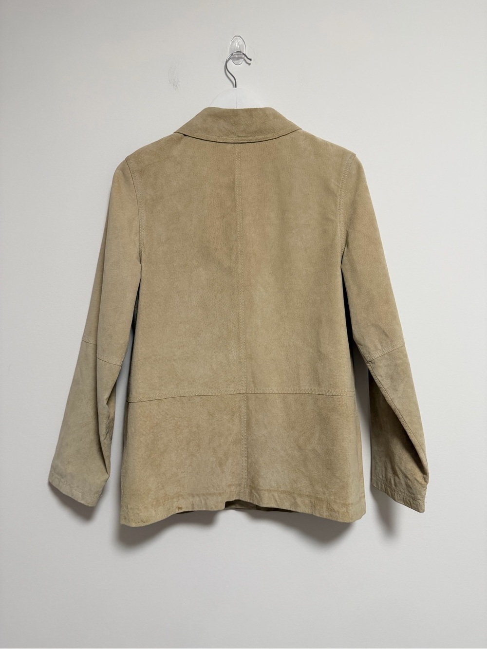 Vintage Danier Beige Suede Jacket with Gold-Tone Buttons - Picture 12 of 16